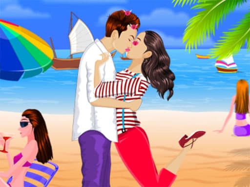 free online games - First Valentine Kissing