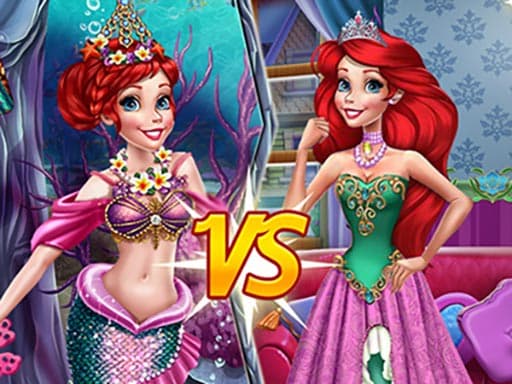 free online games - Ariel Princess Vs Mermaid