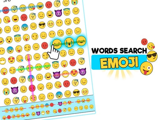free online games - Word Search Emoji edition