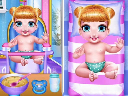 free online games - Princess New Born Twins Baby Care