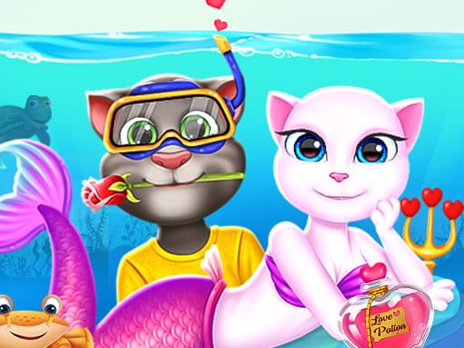 free online games - Cat Girl Valentine Story Deep Water