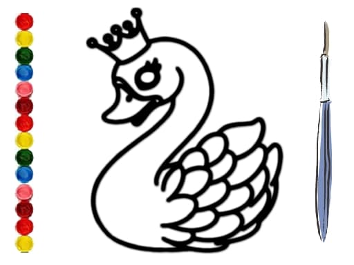 free online games - BTS Swan Coloring Book