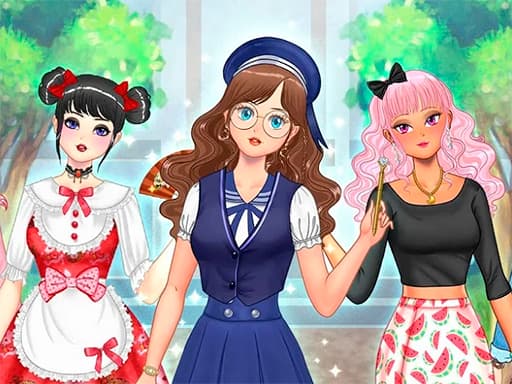 free online games - Kawaii High School Teacher Dress Up