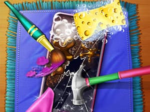 free online games - Dotted Girl Broken Phone