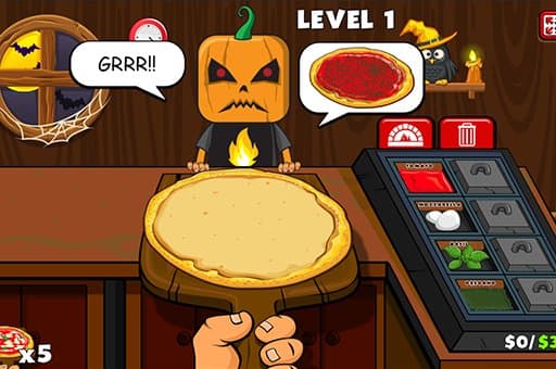 free online games - Halloween Pizzeria