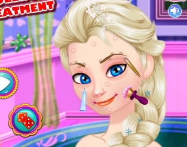 free online games - Ice Queen Acne Treatment