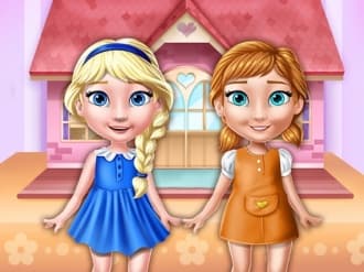 free online games - Ellie And Annie Doll House