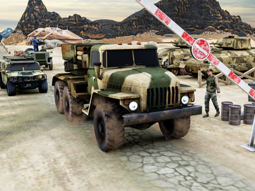 free online games - Army Machine Transporter Truck