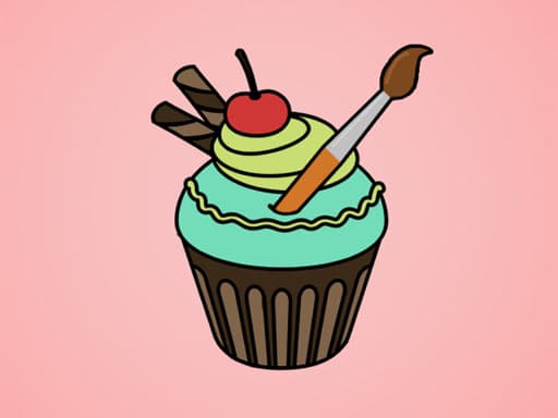 free online games - Yummy Cupcake Coloring