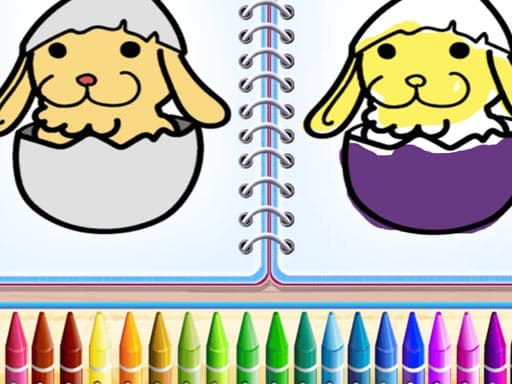 free online games - Coloring Bunny Book