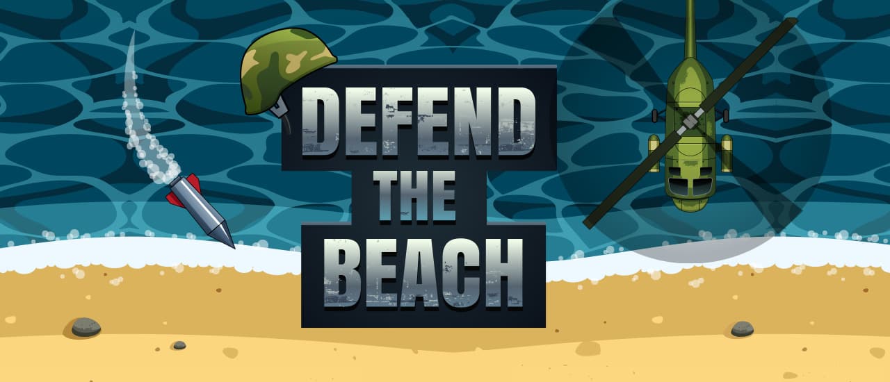 free online games - Defend The Beach