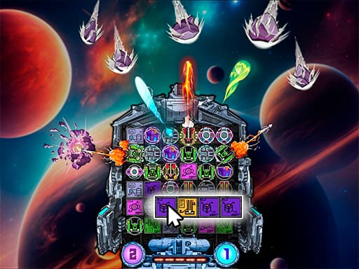 free online games - Asteroid Shield TileMatching Space Defense