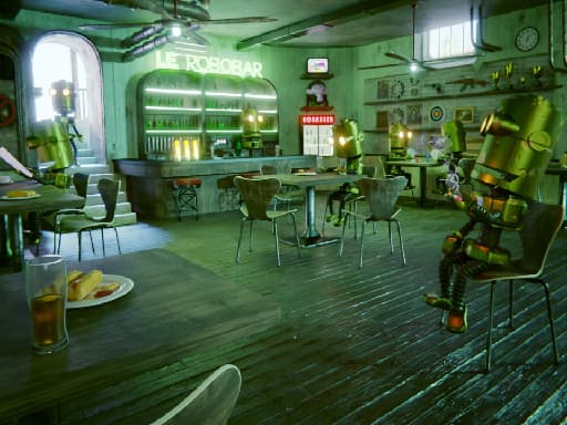 free online games - Robot Bar Find the differences