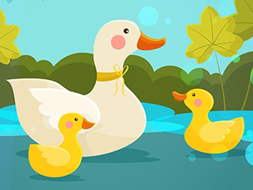 free online games - Mother Duck and Ducklings Jigsaw