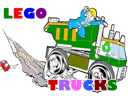 free online games - Lego Trucks Coloring