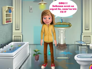 free online games - Riley Bathroom Cleaning