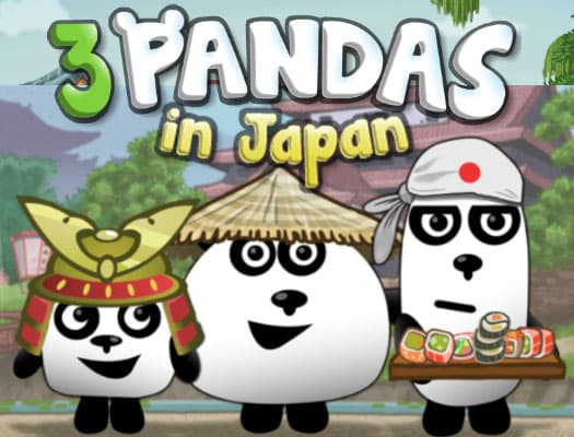 free online games - 3 Pandas In Japan HTML5