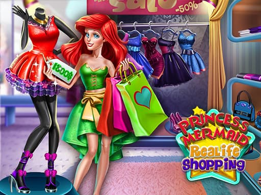 free online games - Princess Mermaid Realife Shopping