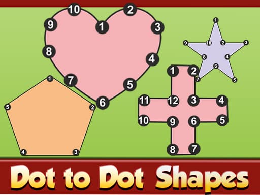 free online games - Dot to Dot Shapes Kids Education