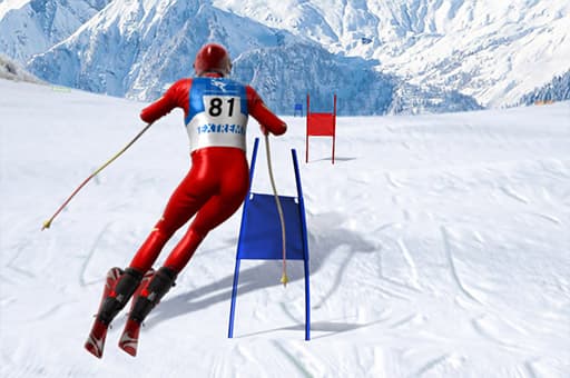 free online games - Slalom Ski Simulator