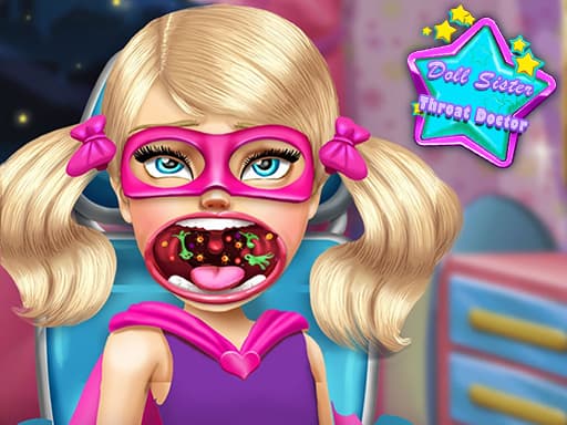 free online games - Doll Sister Throat Doctor