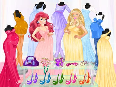 free online games - Pregnant Princesses Fashion Outfits