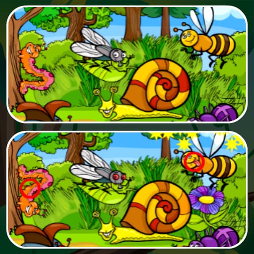 free online games - Insects Photo Differences
