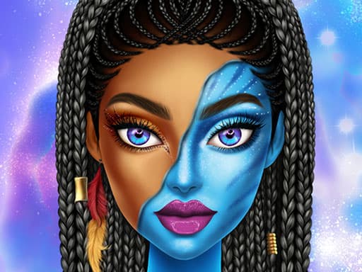 free online dressup games - Blue Girls Makeup