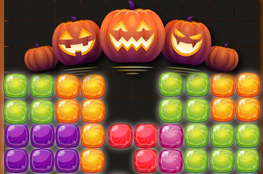 free online games - Candy Puzzle Blocks Halloween