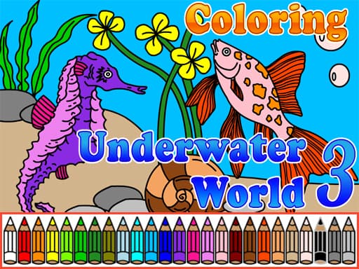 free online games - Coloring Underwater World 3