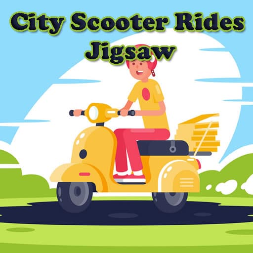 free online games - City Scooter Rides Jigsaw