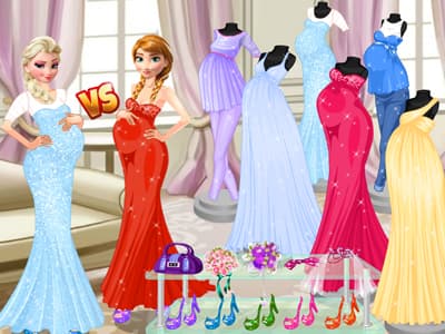 free online games - Pregnant Princesses Fashion Dressing Roo