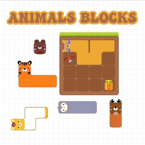 free online games - Animals Blocks