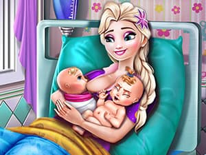 free online games - Ice Queen Twins Birth