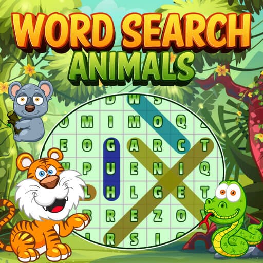 free online games - Word Search Animals