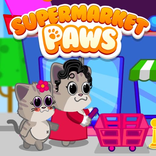 free online games - Supermarket Paws Cat Game for kids