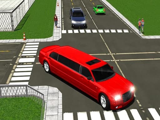 free online games - Big City Limo Car Driving 3D