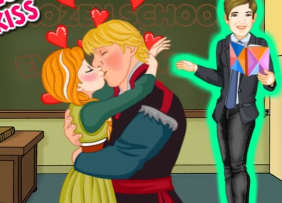free online games - Ice Princess School Kiss
