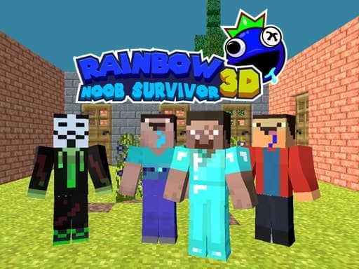 free online games - Rainbow Noob Survivor