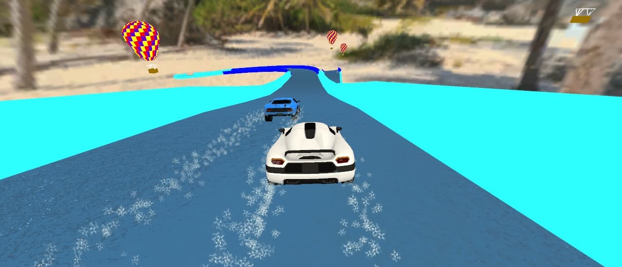 free online games - Water Slide Cars