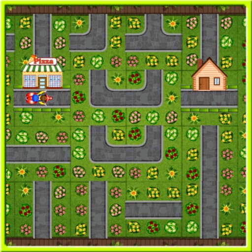 free online games - Pizza Delivery Puzzles