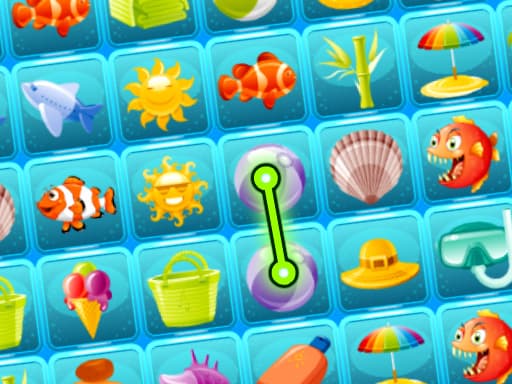 free online games - Beach Connect Mahjong