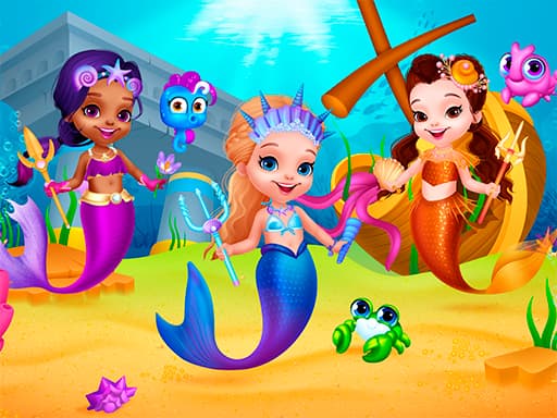 free online games - Little Mermaids Dress Up