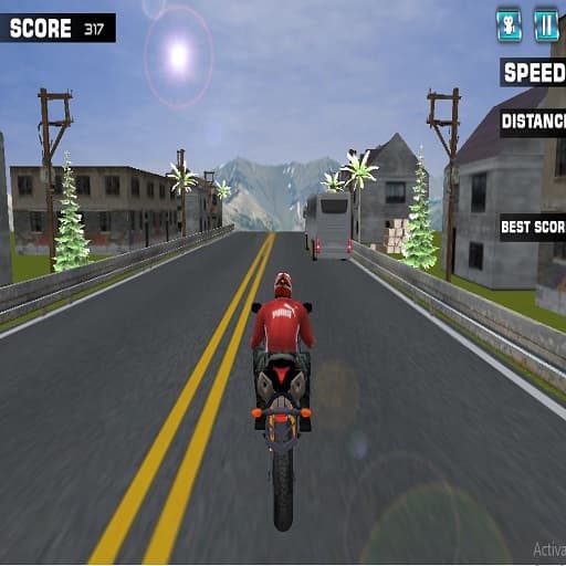 free online games - Highway Rider Motorcycle Racer Game