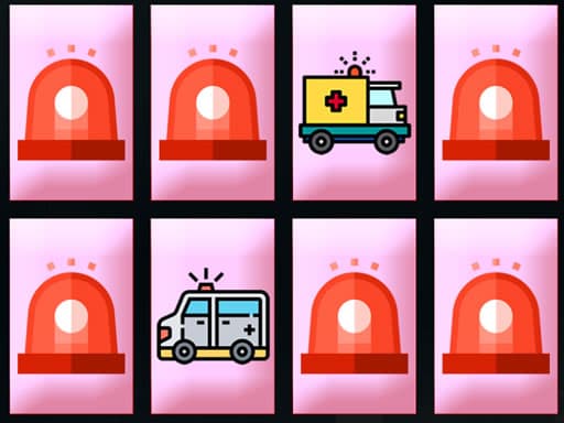 free online games - Ambulance Trucks Memory