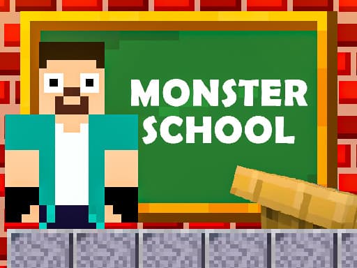 free online games - Herobrine vs Monster School