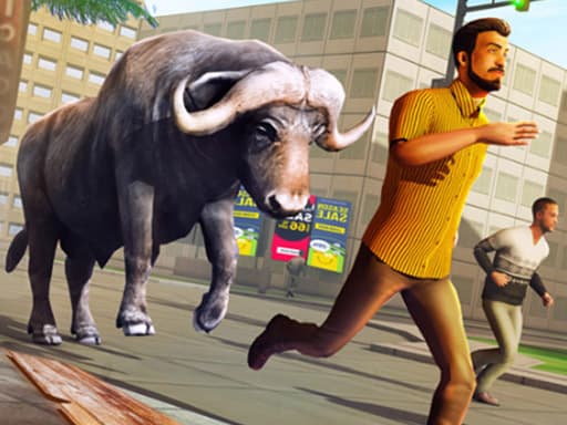 free online games - Angry Bull Attack Wild Hunt Simulator